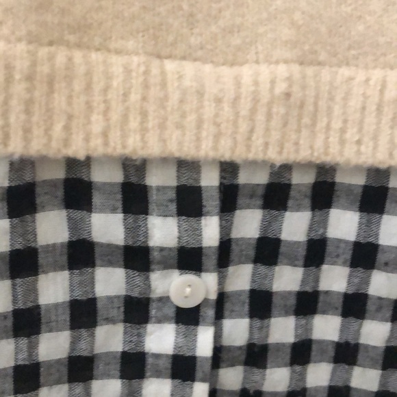 Caslon layered checkered print sweater - Picture 3 of 3